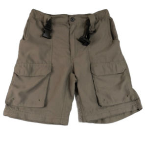 Boy Scouts of America Shorts Boys Large Green Cargo Bottoms Hiking Camping‎